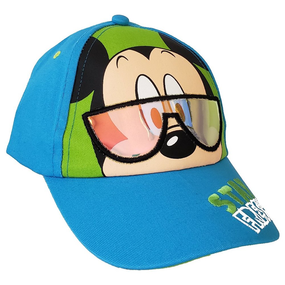 Disney Mickey Mouse Baseball Cap Kids Boys Girls Hat Blue 3D Sunglasses
